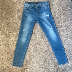 Women’s Dear John Size 28 Botton Fly Skinny Ankle Length Stretch Jean